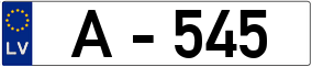 Trailer License Plate